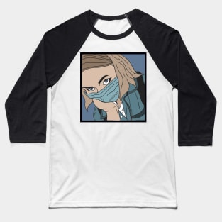 Girl in mask Baseball T-Shirt